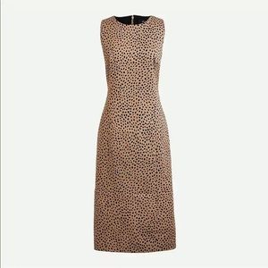J.Crew Sheath dress in leopard bi-stretch cotton size 4